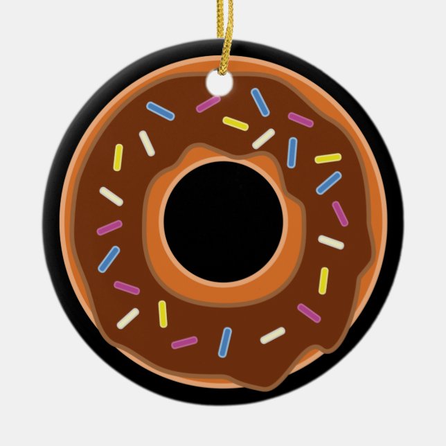 ¡Alegre y sabroso Ornamento Donut! (Frente)