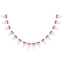 Alegres banderas de los Navidades de Santa Face