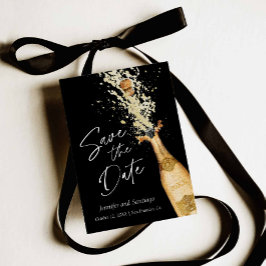 Alegres modernos salvan la tarjeta de fecha