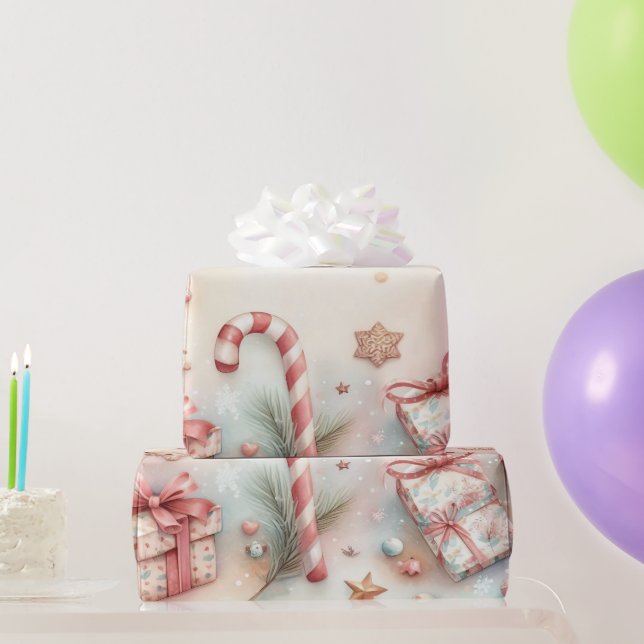 Alegres Navidades envolviendo diseño de papel (Regalos de fiesta)