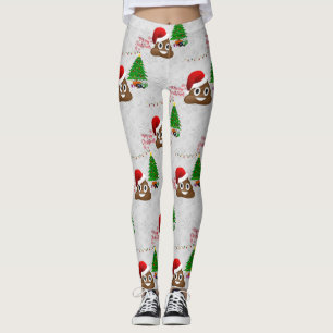 alegres navidades poo emojis leggings