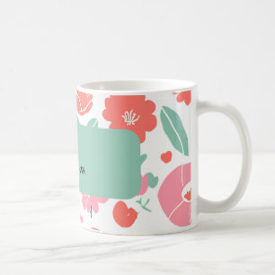 Alegres tazas de flores para días soleados