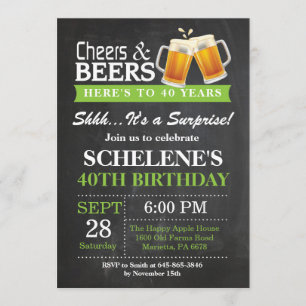 Alegres y cervezas sorpresa 40.ª invitación de cum
