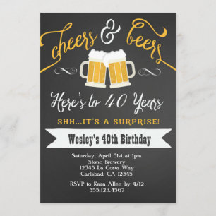 Alegres y cervezas sorpresa 40.ª invitación de cum