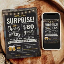 Alegres y cervezas sorpresa Invitación a cumplir 8