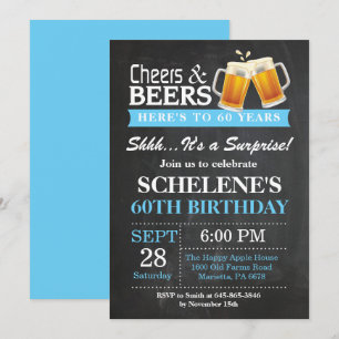 Alegres y cervezas sorpresa Invitación a los 60 añ