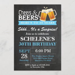 Alegres y cervezas sorpresa Invitación de cumpleañ