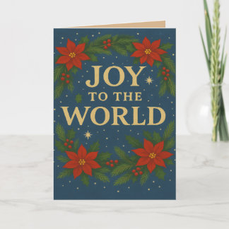 Alegría a la tarjeta de felicitación de los Navida