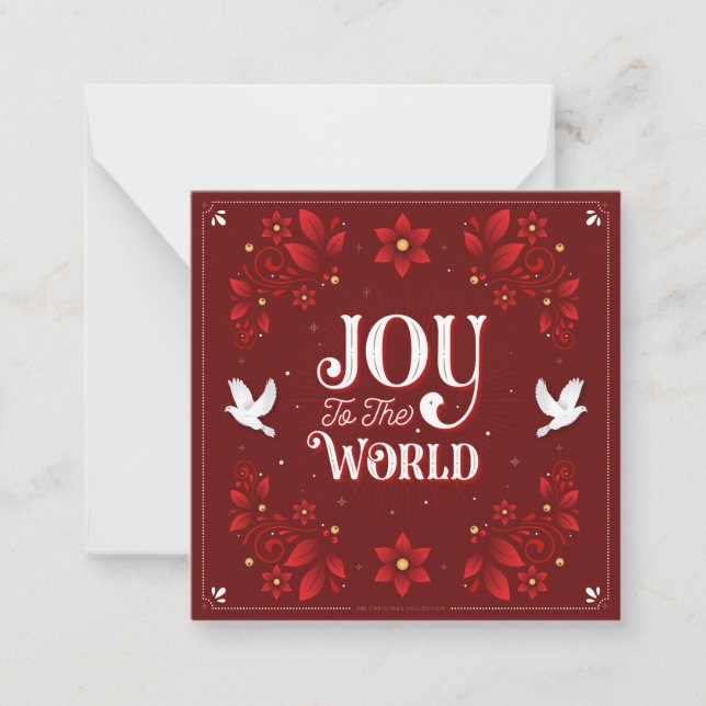 Alegría a la tarjeta de presentación de Navidades  (Anverso)