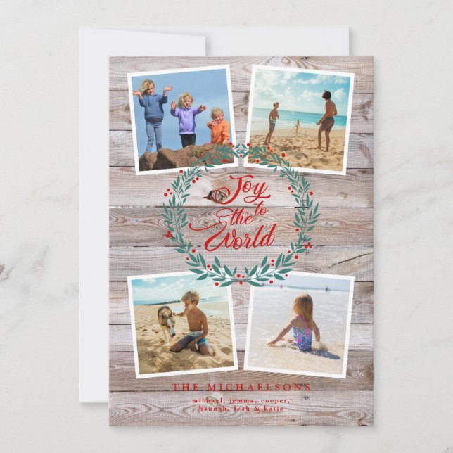 ALEGRÍA AL Collage de fotos DE NAVIDADES MUNDIALES (Anverso)