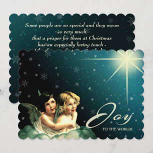 Alegría al mundo. Tarjetas de Navidades religiosos