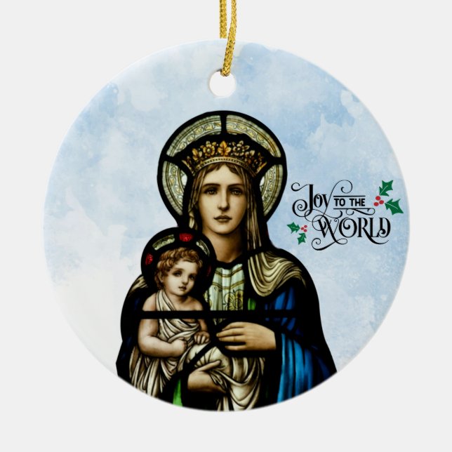 Alegría Al Ornamento Cerámico Mundial (Frente)