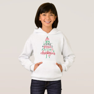 Alegría Amor Paz Cree Sudadera de Navidad