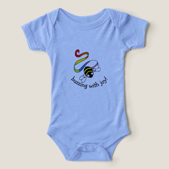 ¡Alegría! Camiseta para bebés (Diseño delantero )