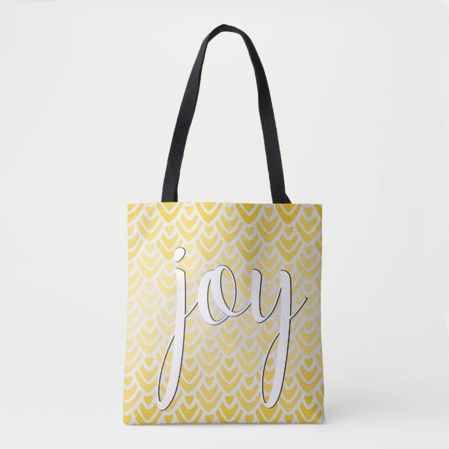 Alegría cita Inspiradora Alegre Bolsa de Tote Amar (Anverso)