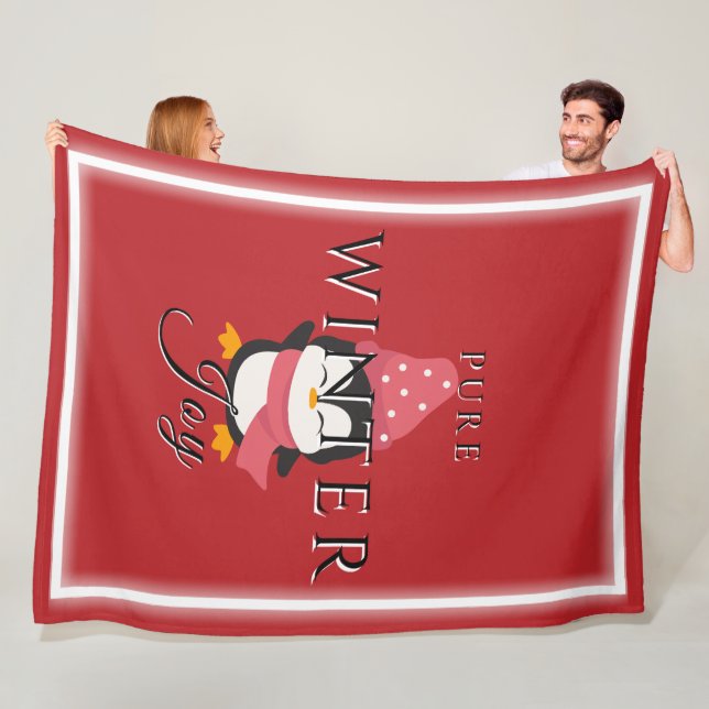 Alegría de invierno pura con manta de fleche de pi (In situ)