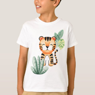Alegría de la jungla: Camiseta de niños tigres fel