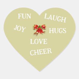 Alegría de la pegatina navideña