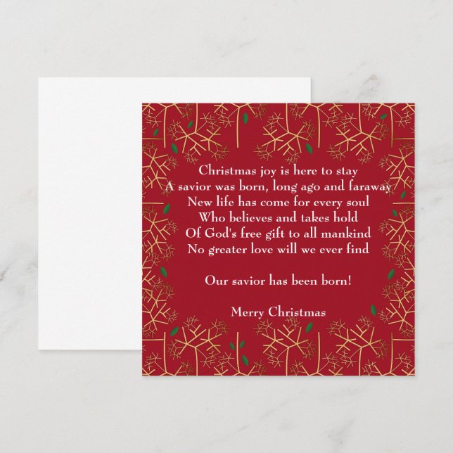 Alegría de los navidades (Anverso / Reverso)