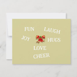 Alegría de los Navidades Gracias Tarjeta