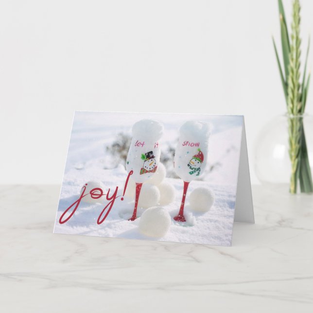Alegría de los navidades - Que nieve - Tu FOTO (Anverso)