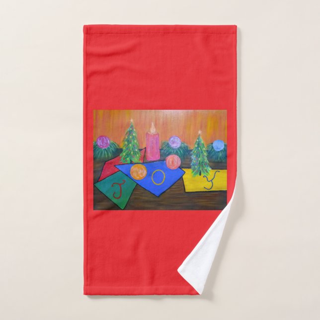 Alegría de Navidad  (Toalla de mano)