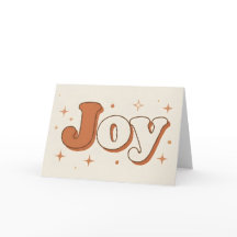 Alegría de Navidad Boho Retro