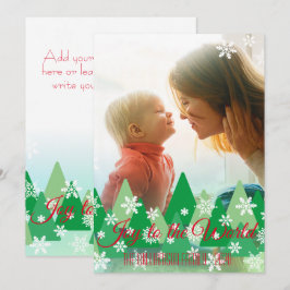 Alegría de Navidad para el mundo Árboles fotográfi