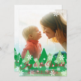 Alegría de Navidad para el Mundo Fotos Árboles Cop