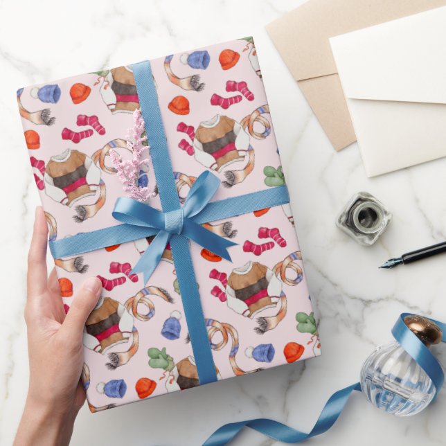 Alegría de punto (rosado platino) - Papel envuelto (Regalar)