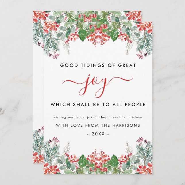 Alegria de Verano Bayas Vegetación Navidad Cristia (Anverso / Reverso)