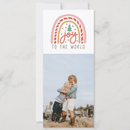 Alegría del arcoiris a la tarjeta de Navidades de 