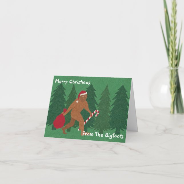 Alegría del navidad de Santa Squatch del Bigfoots (Anverso)