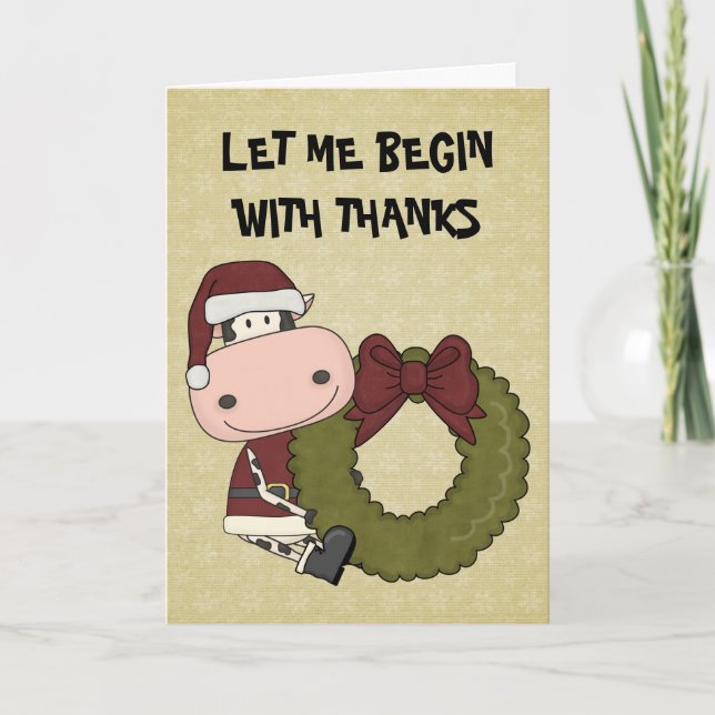 Alegría del navidad - la vaca le agradece (Anverso)