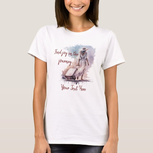 Alegría en la camiseta de viaje (Anverso)