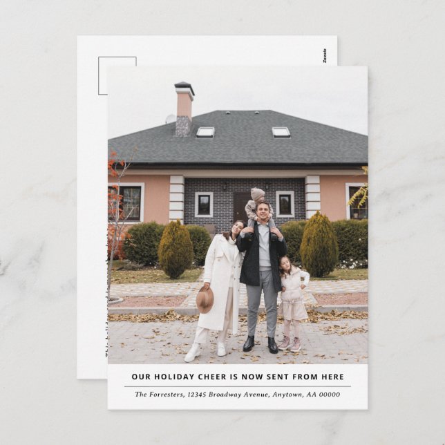 Alegría es ahora desde aquí Invitación de vacacion (Anverso / Reverso)