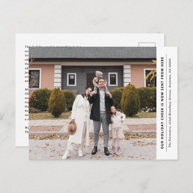 Alegría es ahora desde aquí Invitación de vacacion (Anverso / Reverso)