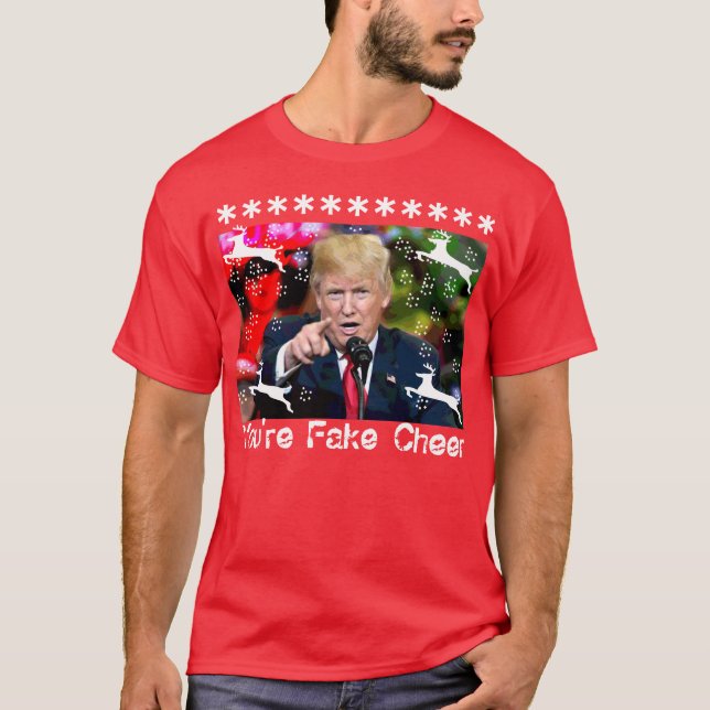Alegría falsa, camiseta de Donald Trump Navidades  (Anverso)