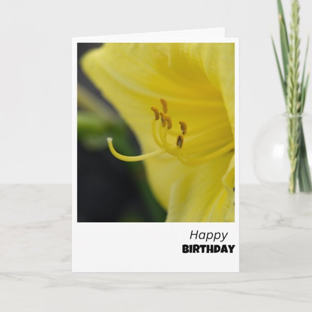 Alegría floreciente - Tarjeta de cumpleaños de flo (Anverso)