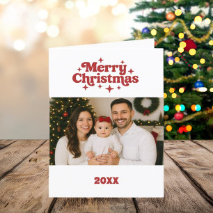 Alegría foto de Navidad año rojo blanco reseña