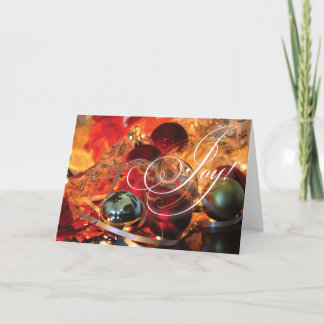 ¡ALEGRÍA magnífica de la tarjeta de Navidad!