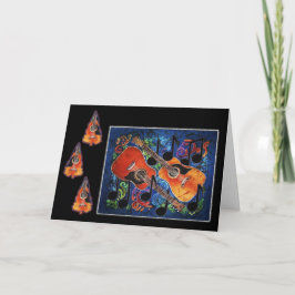 Alegría musical - tarjetas del día de fiesta de la