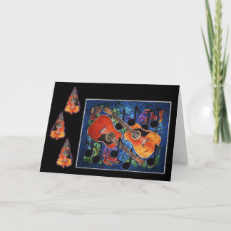 Alegría musical - tarjetas del día de fiesta de la