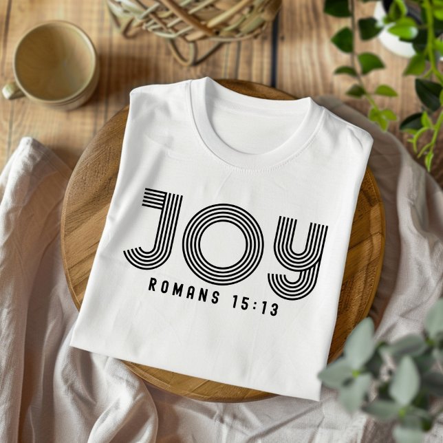 Alegría para hombres y mujeres camiseta cristiana (Subido por el creador)