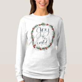 Alegría para los Navidades del mundo camiseta de m