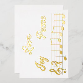 Alegría Paz Amor Notas Musicales Feliz Navidad