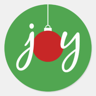 Alegría Pegatinas de Ornamentos de Navidad