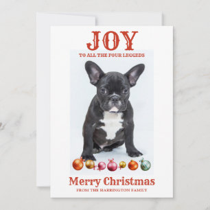 Alegría personalizada de Navidad para perros para 