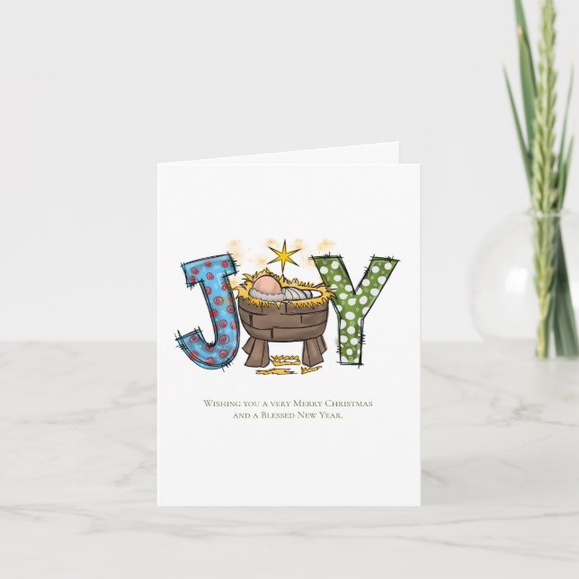 Alegría Personalizada Niño Jesús Navidad Religiosa (Anverso)