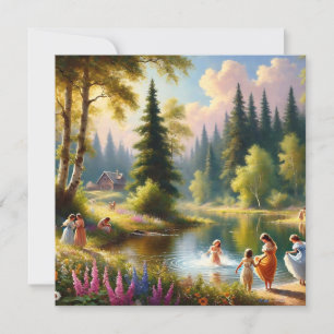 Alegría por la invitación al cumpleaños del lago